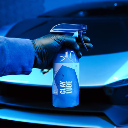 Gyeon ClayLube Ultra Slick Clay Bar Lubricant for Paint Prep Coating 500ml | Ultra-slick clay lubricant gives clay bars, mitts, and discs the glide needed to lift bonded fallout without marring paint.