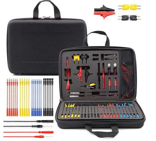 92PCS Automotive Circuit Test Leads Kit Electrical Breakout Leads Automotive Kit Multi Function Auto Diagnostic Tools Multimeter Test Leads Kit