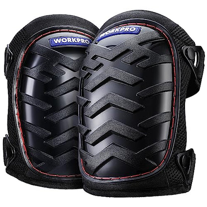 WORKPRO Knee Pads for Construction - Safety Kneepads with Ergonomic Gel Cushion and Foam Padding, Adjustable Buckle Straps and Durable Buttons, Ideal for Work Flooring Gardening - style: Buckle