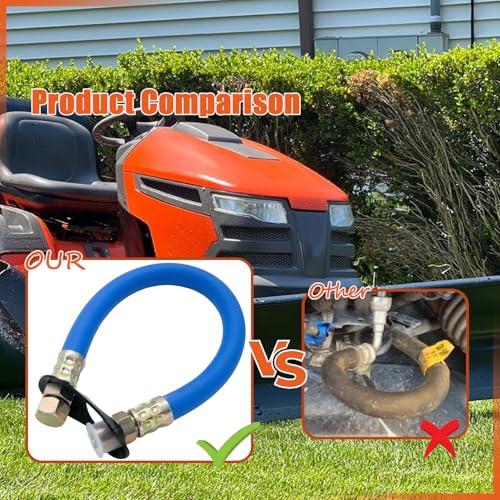 Engine Drain Port Oil Changing Hose 3/8" NPT, 14" Length Replaces STAN1438 Compatible with Tecumseh, Kohler Engines 3/8" Drain Port (Bule 1pcs) - color: Bule 1pcs