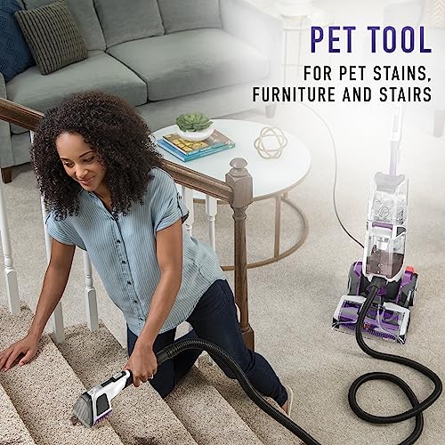 Hoover SmartWash Pet Cleaner with Spot Chaser Wand and Storage Mat | Automatic Cleaning & Dry Technology, Auto Mix, Deep Carpet Shampooer, Use with a Hoover Carpet Cleaner Solution - style: SmartWash Pet with Mat