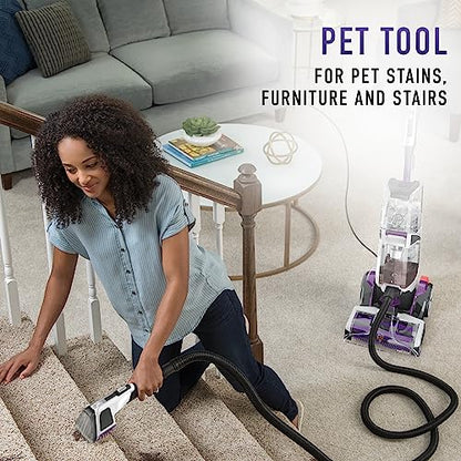 Hoover SmartWash Pet Cleaner with Spot Chaser Wand and Storage Mat | Automatic Cleaning & Dry Technology, Auto Mix, Deep Carpet Shampooer, Use with a Hoover Carpet Cleaner Solution - style: SmartWash Pet with Mat