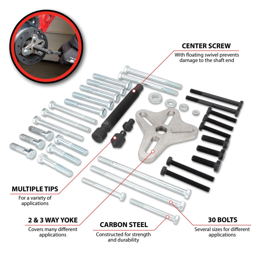 Performance Tool W89714 46 pc. Multi-Purpose Puller Kit - style: 46 pc. Multi-Purpose Puller Kit