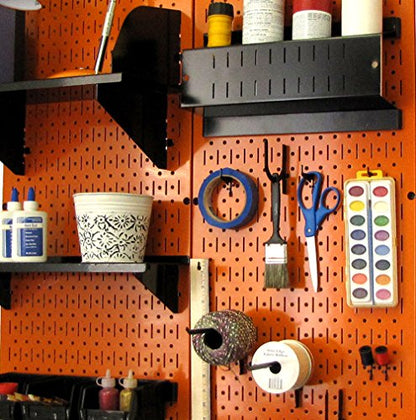 Wall Control 30-P-3232OR Orange Metal Pegboard Pack - color: Orange