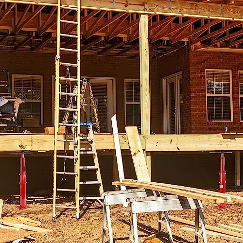 BISupply Basement Floor Jack 19” - 36” Adjustable Support Beam House Jack Post - Floor Lifting Joist Beam Brace for Cellar Ceiling 9700 lbs Max Capacity Screw Pole Jack - 4 Pack - size: 19-36 Inch (4 PACK)