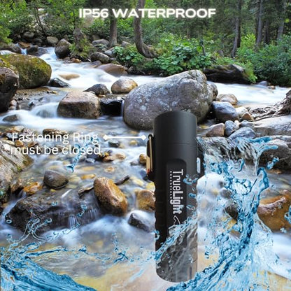 TrueLightEssentials Electric Rechargeable Plasma Lighter - Waterproof USB Arc Lighters with Flashlight LED Battery Indicator and Flexible Neck for Candle Survival Camping Emergency (Black, Long) - color: Black