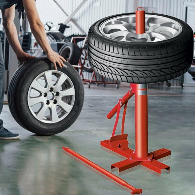 Portable Manual Tire Changer, Heavy Duty Bead Breaker & Wheel Mount Demount Tool, Fits 8" to 21" Tires for Cars, Trucks, Motorcycles