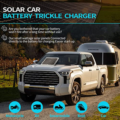 ACOPOWER HY010-12M Mono Solar Panel for 12V Battery Charging RV Boat, Off Grid, 10W - size: 10W
