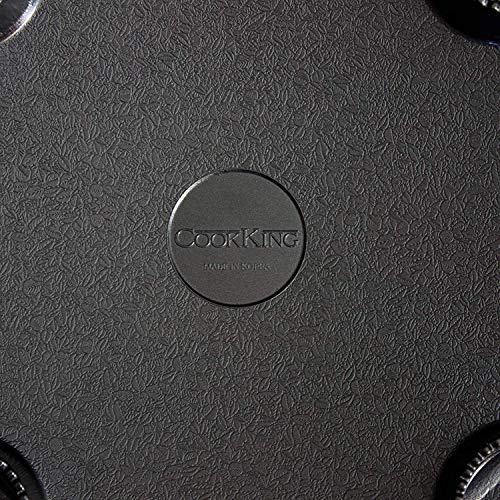 COOKKING - Master Grill Pan, Korean Traditional BBQ Grill Pan - Stovetop Nonstick Indoor/Outdoor Smokeless BBQ Cast Aluminum Grill Pan, Made in Korea - style: MasterGrill