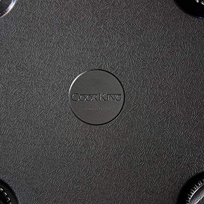 COOKKING - Master Grill Pan, Korean Traditional BBQ Grill Pan - Stovetop Nonstick Indoor/Outdoor Smokeless BBQ Cast Aluminum Grill Pan, Made in Korea - style: MasterGrill