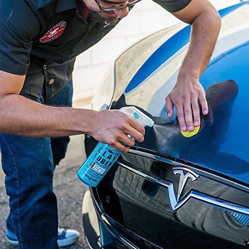 Chemical Guys, OG Clay Bar & Luber Synthetic Lube Kit, Medium Duty, 2-Piece | Light to medium clay bar with lubricant lifts overspray, fallout and bonded grime from paint, glass and metal - style: OG Light/ Medium Clay Bar Kit