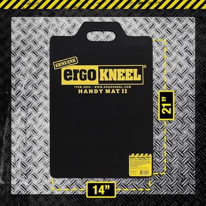 Foam Kneeling Mat, 14" x 21", 1" Thick Heavy-Duty Pad | Anti-fatigue foam, Large kneeling mat, Industrial use, Construction, Garden work, Knees & back support - size: Large Handy Mat (14” x 21”)