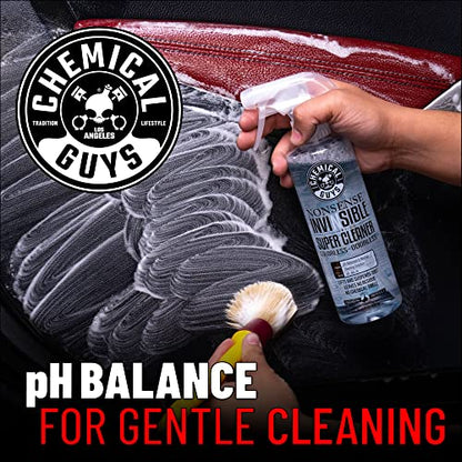 Chemical Guys Nonsense Colorless & Odorless All Surface Cleaner - Interior Cleaner, Safe for Vinyl, Rubber, Plastic, Carpet, and Upholstery, pH Balanced, Residue-Free, Unscented, 16 Fl Oz, Pack of 2 - style: Nonsense 2 Pack