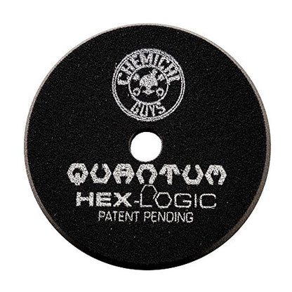 Chemical Guys, Hex-Logic Quantum Buffing Pad Sampler Kit, 6.5 in, 4-Piece | Cutting, polishing and finishing Quantum pads plus pad cleaner, fits 6 in plates on dual-action polishers