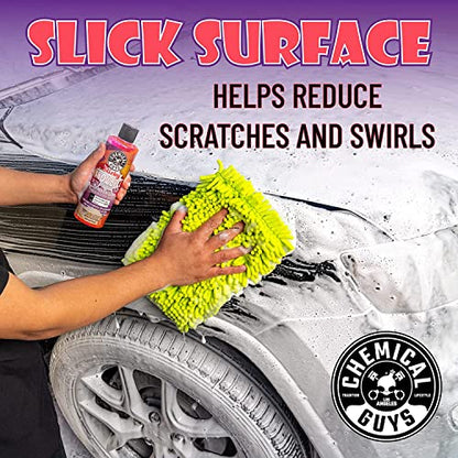 Chemical Guys CWS21516BK Car Wash Detailing Bucket, Mitt & Accessories Bundle (6 Items) Featuring Sticky Snowball Ultra Snow Foam Car Wash Soap, 16 oz - Works on Cars, Trucks, SUVs, RVs & More