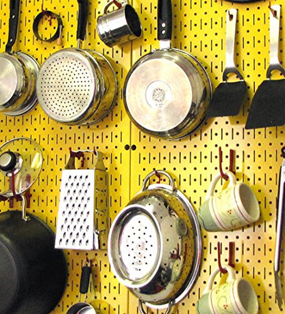Yellow Metal Pegboard by Wall Control - 2 Pack - color: Yellow