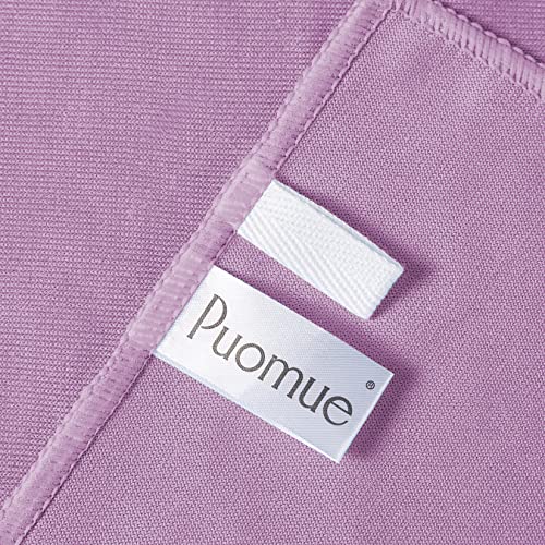 Puomue 6 Pack Microfiber Glass Cleaning Cloth, 16 Inch X 16 Inch, Lint Free Quickly Clean Window, Glasses, Windshields, Mirrors, and Stainless Steel, Pink - color: Pink