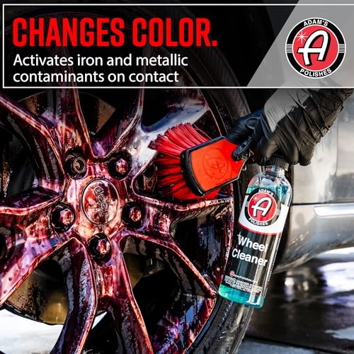 Adam's Polishes Wheel Cleaner 16oz - Tough Wheel Cleaning Spray for Car Wash Detailing | Rim Cleaner & Brake Dust Remover | Safe On Chrome Clear Coated & Plasti Dipped Wheels | Use w/Wheel Brush - size: 16 Fl Oz (Pack of 1)