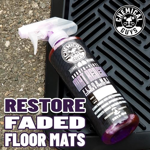 Chemical Guys, Mat Renew Rubber & Vinyl Mat Cleaner & Protectant, 16 oz | Cleans and revives rubber mats, liners and running boards, restoring a factory look with a protective finish - size: 16 Fl Oz (Pack of 1)