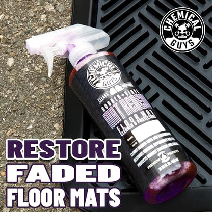 Chemical Guys Rubber and Vinyl Floor Mat Cleaner and Protectant, 32 oz | For cars, trucks, SUVs, and RVs, dry-touch cleaner protectant for rubber and vinyl mats, dissolves and releases dirt and oil - size: 32 Fl Oz (Pack of 1)