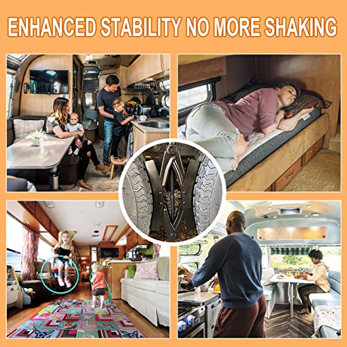 Wankic Camper Wheel Chock X Shaped RV Chocks Stabilizer for Travel Trailer | Anti-Move Tire Wheel Chock, Trailers Wheel Chocks, Camper Wheel Chocks, RV Wheel Chock