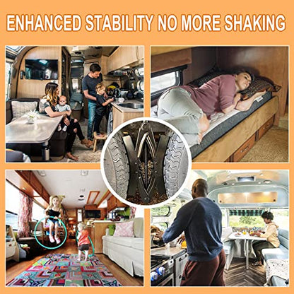 Wankic Camper Wheel Chock X Shaped RV Chocks Stabilizer for Travel Trailer | Anti-Move Tire Wheel Chock, Trailers Wheel Chocks, Camper Wheel Chocks, RV Wheel Chock