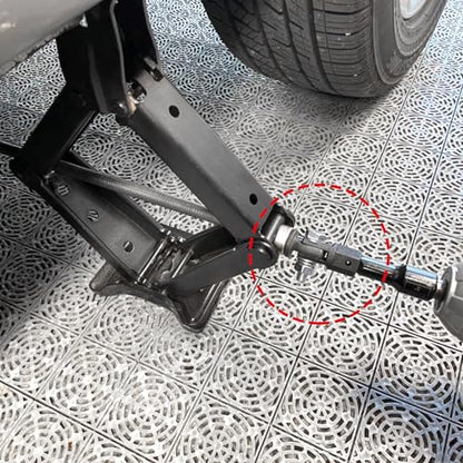 1/2" Scissor Jack Adapter,Scissor Jack Drill Adapter Fit 1/2" Impact Drill and 13/16" Lug Wrench to Lift Car Scissor Jack Height,Professional Car Accessories Scissor Lift Jacks Part