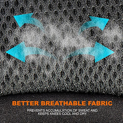 Construction Knee Pads for Men and Women for Cleaning Floors Roofing Gardening,Heavy Duty Support Knee pads with Gel and Thick Foam Cushion and Improved Adjustable Thigh and Shin Straps