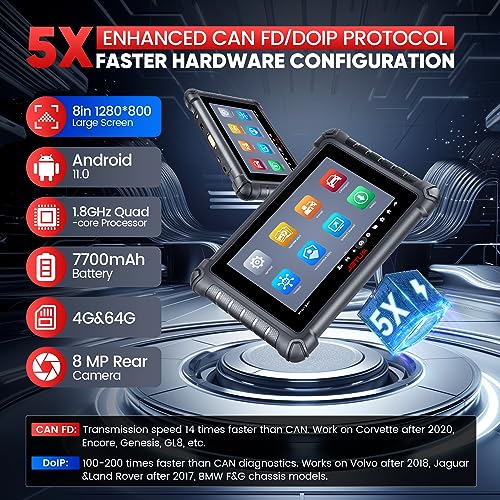 Autel MaxiCheck MX900 Scanner, 2026 Bidirectional Scan Tool with 3000+ Active Test, DoIP&CAN FD, 40+ Service, US Ver. of MaxiCOM MK900 MK900BT, Up of MK808BT MK808S MX808S, All-Sys Diagnose, FCA 11OS