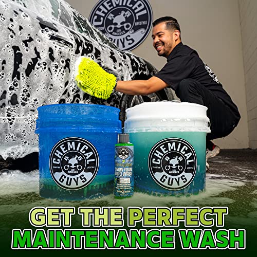 Chemical Guys, Honeydew Snow Foam Car Wash Soap for Foam Cannons, 1 Gallon | High-foaming pH-balanced suds for cannons, guns or buckets, gentle on wax and coatings, fresh honeydew scent - size: 128 Fl Oz (Pack of 1), style: SOAP