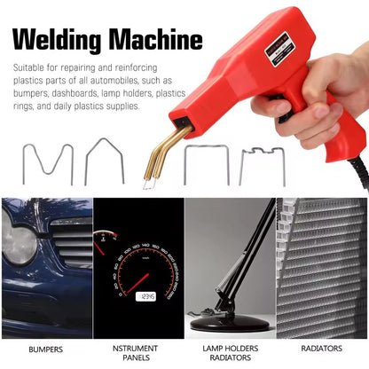 Plastic Welding Machine, Hot Stapler Handle Welder Car Bumper Repair Kit Repairing Crack Broken Plastic