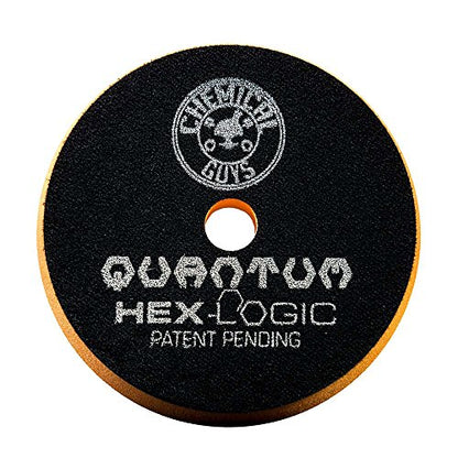 Chemical Guys, Hex-Logic Quantum Buffing Pad Sampler Kit, 6.5 in, 4-Piece | Cutting, polishing and finishing Quantum pads plus pad cleaner, fits 6 in plates on dual-action polishers