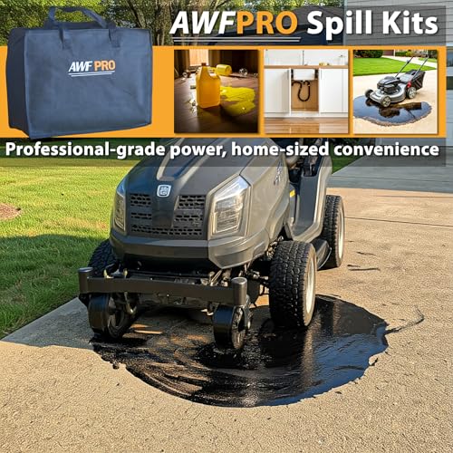 AWF PRO Portable Economy Universal Spill Kit, 25 Pieces | Perfect for Trucks, Restaurants, Vehicles, & Homes, Includes Durable Storage Bag, Sorbent Socks & Pads, & Accessories - size: Economy Spill Kit
