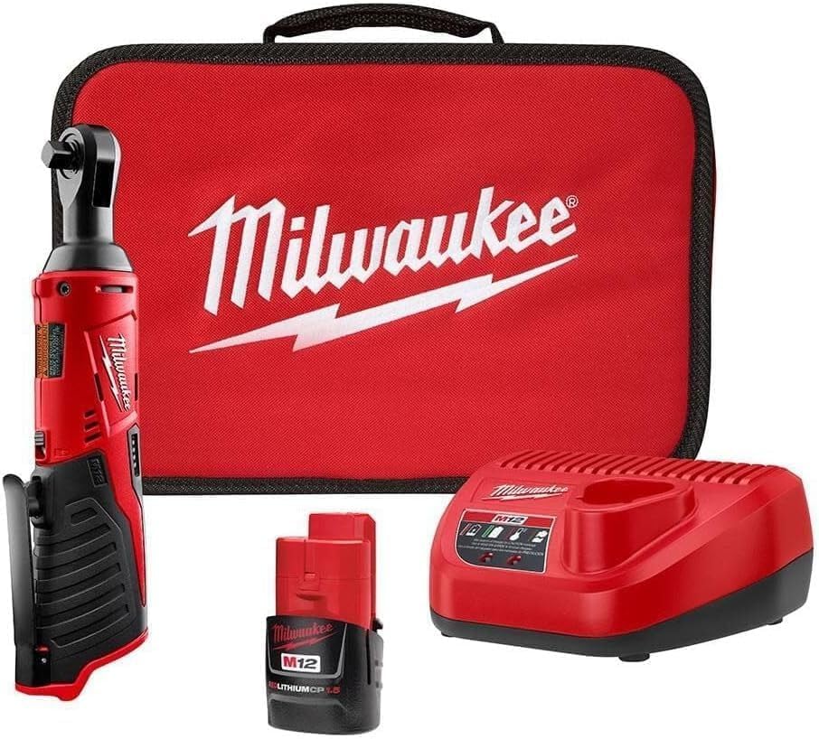 Milwaukee 2457-21p M12 Cordless 3/8" Lithium-ion Ratchet Kit