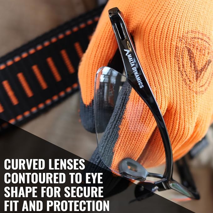 Malta Dynamics APEX Safety Glasses – Anti Scratch and Anti Fog Protection, Construction Safety Glasses for Men and Women, ISEA & ANSI Z87 Compliant (Clear, 36 Pairs) - color: Clear - 36 Pair