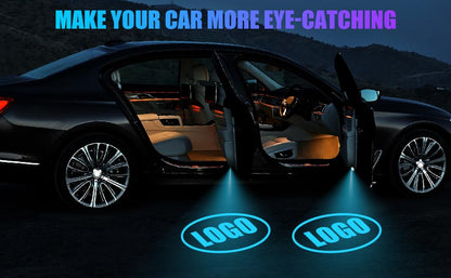 SPOBODY 2PCS Car Door Light Projector Led Car Door Projector Rechargeable HD Car Welcome Courtesy Ghost Shadow Lamp Fit for All Cars (for Ch-ee-vvy) - style: for Ch-eee-vv