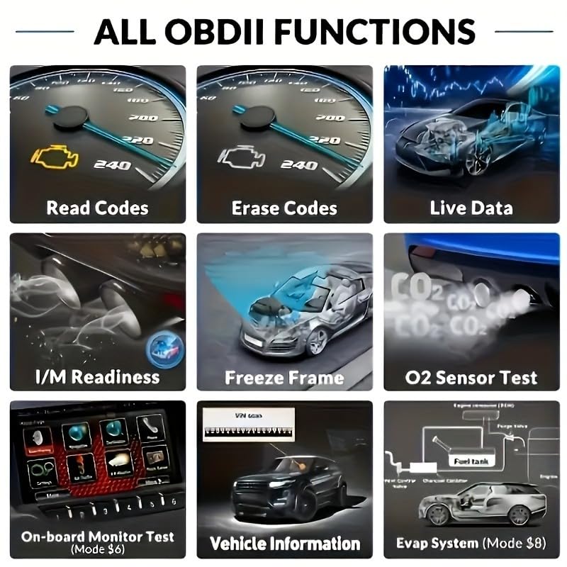 V520 OBD2 Diagnostic Scanner Tool - Quickly Engine Check Light Code Reader, Voltage Tester, I/M Readiness, Reset, and Code Eraser, Suitable for All OBD II Protocol Car & Truck Since 1996