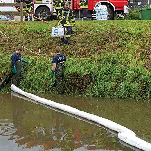 New Pig Oil Boom - Oil-Only Absorbent Boom - 2 Pack - 8" x 20' Boom - Absorbs up to 24 gallons per Boom - BOM409 - size: 8" x 20'