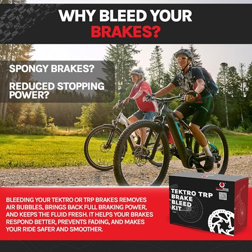 BleedZone Standard Tektro TRP Brake Bleed Kit with 120ml Mineral Oil, Hydraulic Bike Brake Bleeder Kit for Tektro & TRP Brakes, Reusable Bleeding Tools, Syringe & Hose Bicycle Hydraulic Maintenance - style: Standard