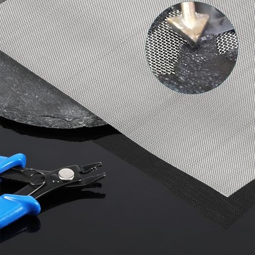 5 Pcs Welding Mesh Plastic Reinforcing Stainless Steel Wire Mesh Screen for Thermoplastic Repairs Weld Kit Silver Plastic Wire Mesh for Welding Car Repairing, 5.9 x 7.9inch