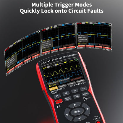3 in 1 Handheld Oscilloscope Automotive Dual Channel 50MHz with Digital Multimeter and Signal Generator