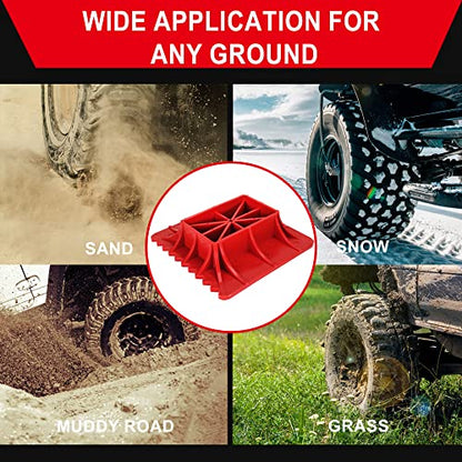 Seven Sparta Off-Road Base Stand Compatible with Hi Lift Jack（Red Base） | For Hi Lift Jack, Alleviate Jack Hoisting Sinkage, Heavy Duty PP, Teeth Design, Easy to Clean, Solid Construction - style: Red Base