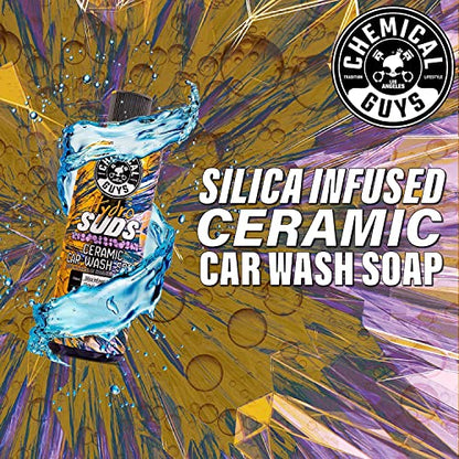 Chemical Guys HydroSuds Ceramic Shine High Foaming Car Wash Soap (Works with Foam Cannons, Foam Guns or Bucket Washes) For Cars, Trucks, Motorcycles, RVs & More, 32 fl oz, Berry Scent - CWS21232 - size: 32 Fl Oz (Pack of 1)