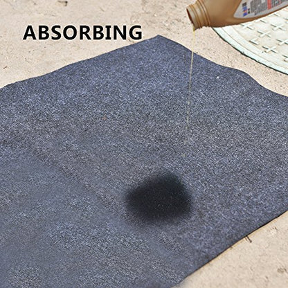 Oil Spill Mat,Absorbent Oil Mat Reusable Washable,Contains Liquids, Protects Driveway Surface,Garage or Shop,Parking,Floor(36inches x 48inches) - size: (36'' X 48'')