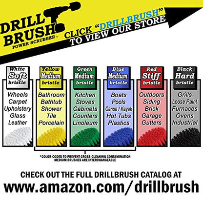 The Ultimate No-Wire Grill Brush Kit - BBQ Accessories - Drill Brush - Rust Remover - Cast Iron Skillet - Grill Cleaner - BBQ Brush - Grill Accessories - Grill Scraper - Electric Smoker - Gas Grill - color: Black