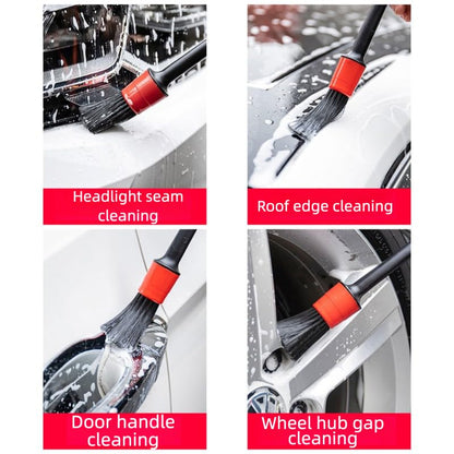 5-Piece Car Detailing Brush Set, Multi-Purpose Interior Cleaning Tools, Soft Bristles for Vents, Dashboard, Home Use