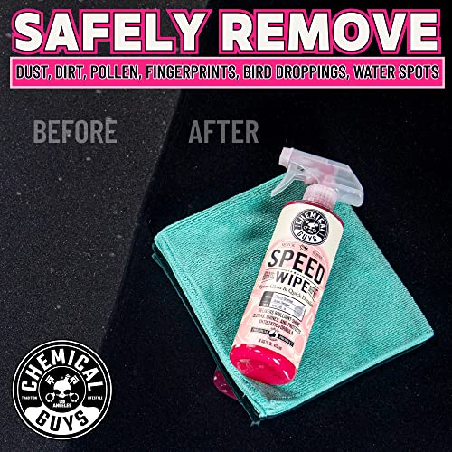 Chemical Guys WAC_202_1602 Speed Wipe Spray Gloss & Quick Detailer, Great for Cars, Trucks, SUVs, Motorcycles, RVs & More, Cherry Scent, 16 oz (2 Pack) - size: 16 Fl Oz (Pack of 2)