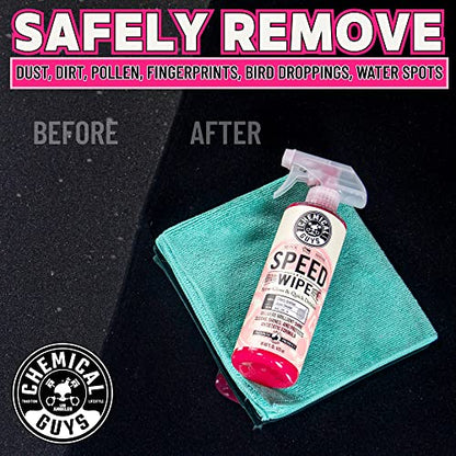 Chemical Guys WAC_202_1602 Speed Wipe Spray Gloss & Quick Detailer, Great for Cars, Trucks, SUVs, Motorcycles, RVs & More, Cherry Scent, 16 oz (2 Pack) - size: 16 Fl Oz (Pack of 2)