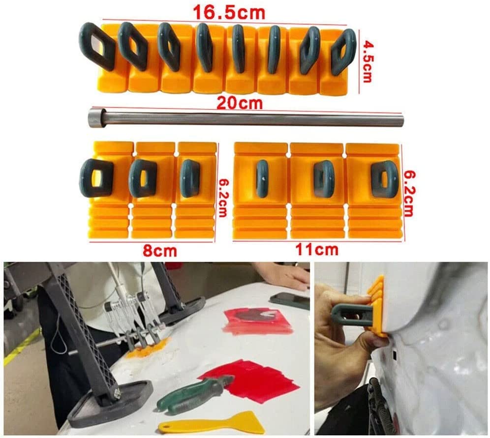 CXGS Paintless Dent Repair Pull Tabs Car Dent Repair Tools Heavy Duty Dent Puller Kit Strong Auto Body Repair Dent Removal Tools Powerful Dent Remover Tool DIY Hand Tool for Dent Repair - color: B