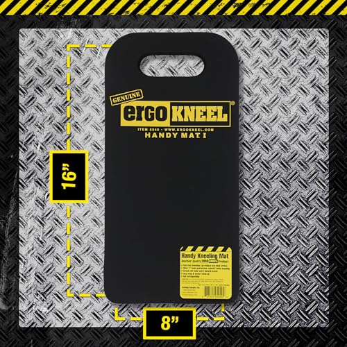 Foam Kneeling Mat, 8" x 16", 1" Thick Heavy-Duty Pad | Anti-fatigue foam, Portable kneeling mat, Industrial use, Garden work, Knees & back support - size: Small Handy Mat (8” x 16”)